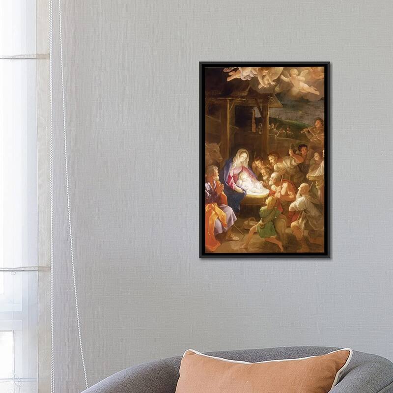 iCanvas "The Nativity at Night, 1640 " by Guido Reni Framed Canvas Print Bed Bath & Beyond